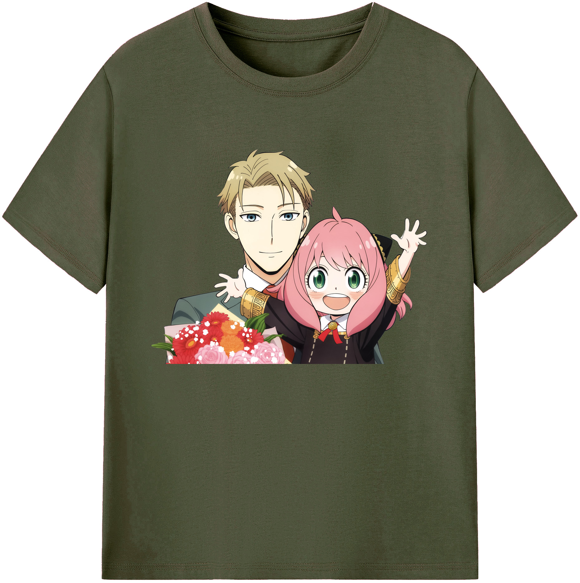 （画像用） SPY×FAMILY间谍家家酒 綿100％ メンズ半袖Tシャツ｜肌触りやわらか＆通気性